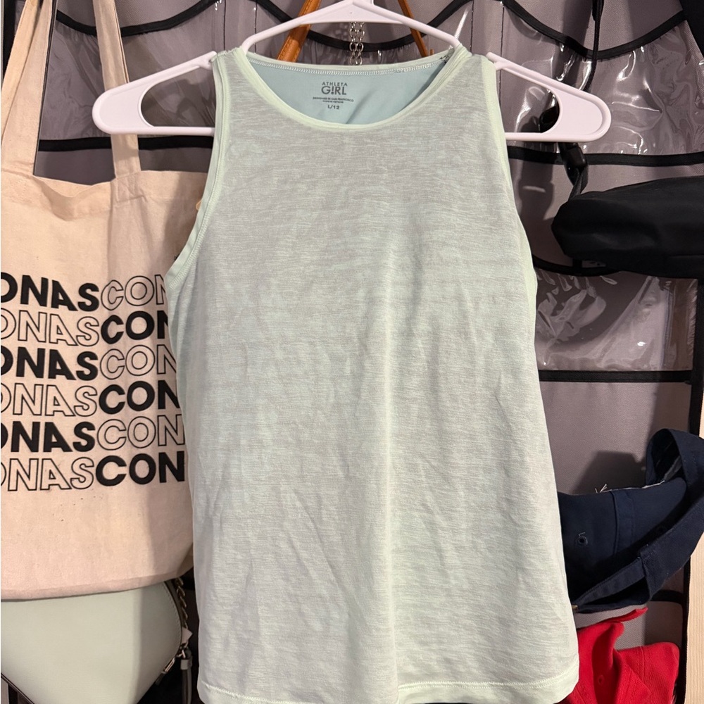 Athleta Kids Mint Green Tank Top